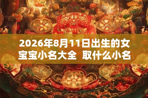 2026年8月11日出生的女宝宝小名大全  取什么小名好