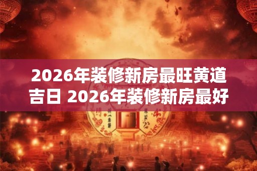 2026年装修新房最旺黄道吉日 2026年装修新房最好的黄道吉日 2026年装修新房最旺黄道吉日 2026年装修新房最好的黄道吉日