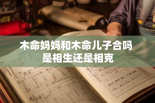 木命妈妈和木命儿子合吗 是相生还是相克