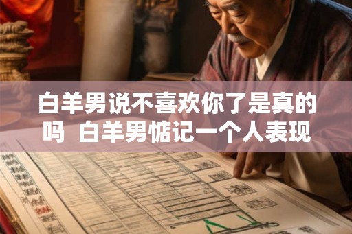 白羊男说不喜欢你了是真的吗  白羊男惦记一个人表现