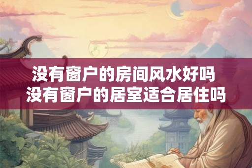 没有窗户的房间风水好吗 没有窗户的居室适合居住吗 没有窗户的房间风水好吗 没有窗户的居室适合居住吗