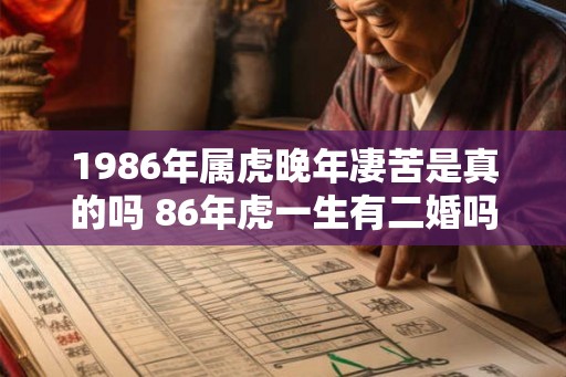 1986年属虎晚年凄苦是真的吗 86年虎一生有二婚吗