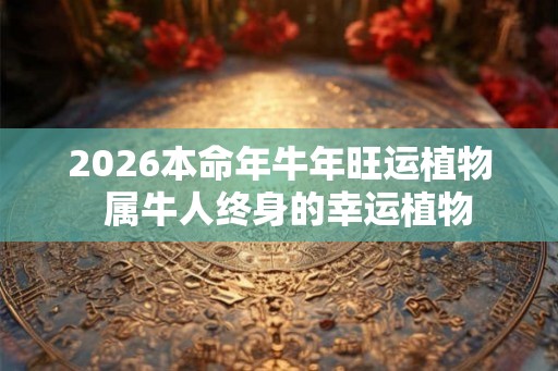 2026本命年牛年旺运植物  属牛人终身的幸运植物