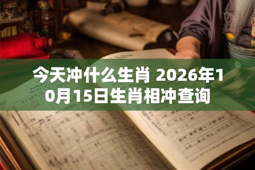 今天冲什么生肖 2026年10月15日生肖相冲查询