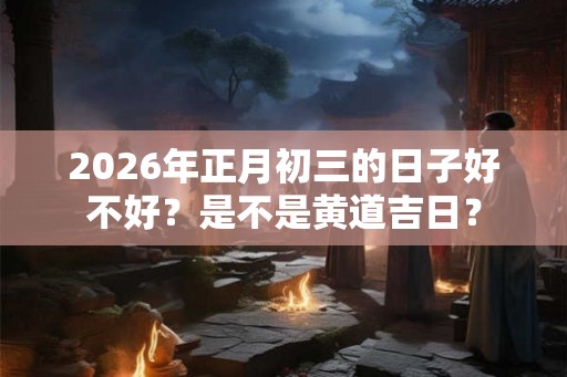2026年正月初三的日子好不好？是不是黄道吉日？