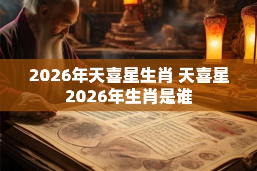 2026年天喜星生肖 天喜星2026年生肖是谁