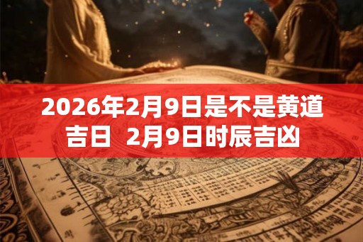 2026年2月9日是不是黄道吉日  2月9日时辰吉凶