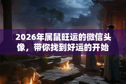 2026年属鼠旺运的微信头像，带你找到好运的开始