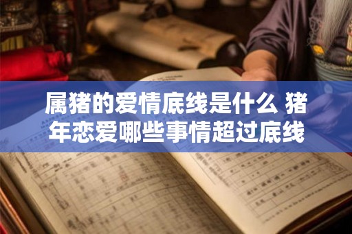 属猪的爱情底线是什么 猪年恋爱哪些事情超过底线