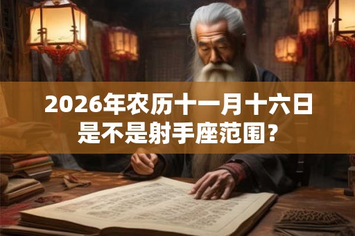 2026年农历十一月十六日是不是射手座范围？
