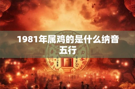 1981年属鸡的是什么纳音五行