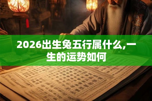 2026出生兔五行属什么,一生的运势如何 2026出生兔五行属什么,一生的运势如何