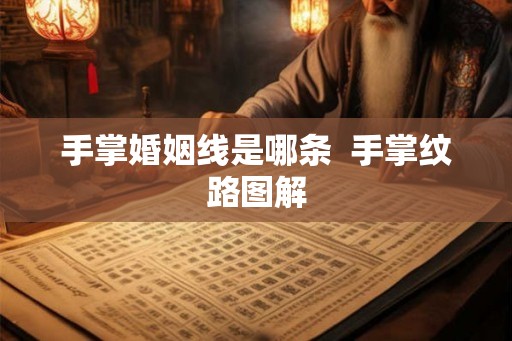 手掌婚姻线是哪条  手掌纹路图解
