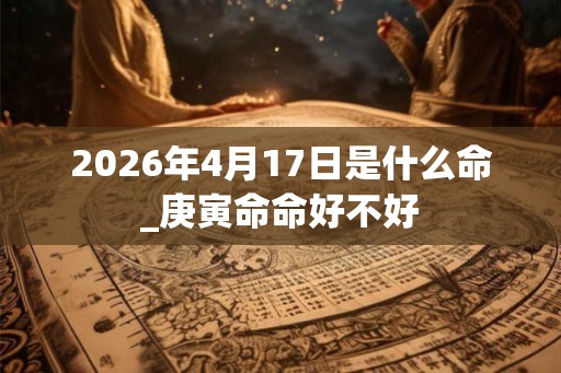 2026年4月17日是什么命_庚寅命命好不好