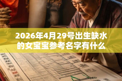 2026年4月29号出生缺水的女宝宝参考名字有什么