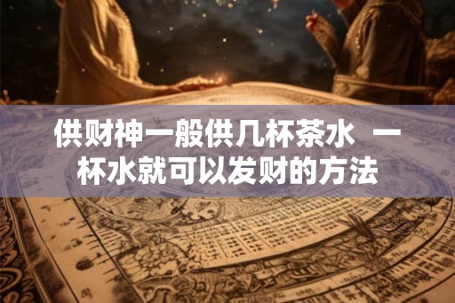 供财神一般供几杯茶水  一杯水就可以发财的方法