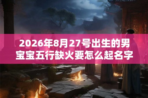 2026年8月27号出生的男宝宝五行缺火要怎么起名字
