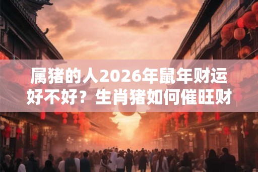 属猪的人2026年鼠年财运好不好？生肖猪如何催旺财运？