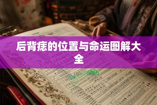 后背痣的位置与命运图解大全