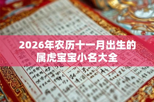 2026年农历十一月出生的属虎宝宝小名大全 2026年农历十一月出生的属虎宝宝小名大全