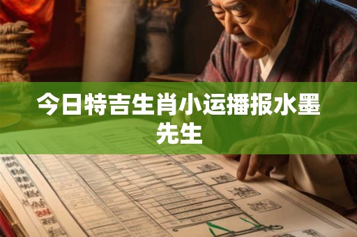 今日特吉生肖小运播报水墨先生