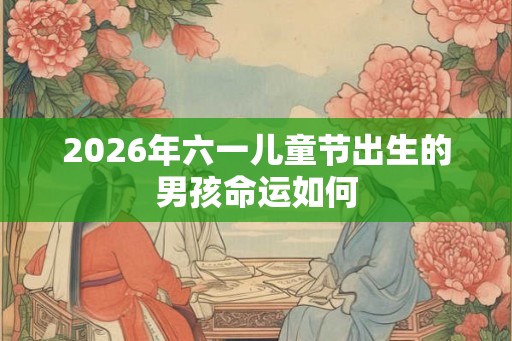2026年六一儿童节出生的男孩命运如何 2026年六一儿童节出生的男孩命运如何