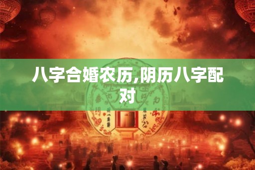 八字合婚农历,阴历八字配对