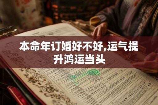 本命年订婚好不好,运气提升鸿运当头