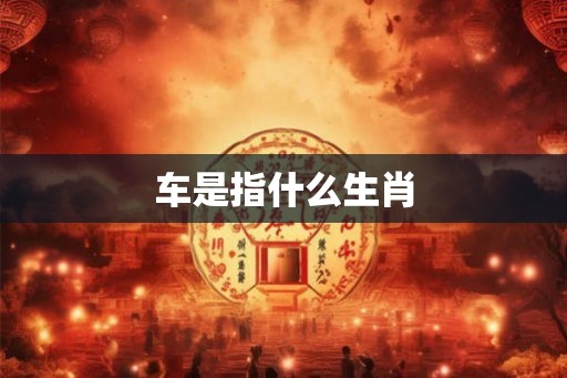 车是指什么生肖