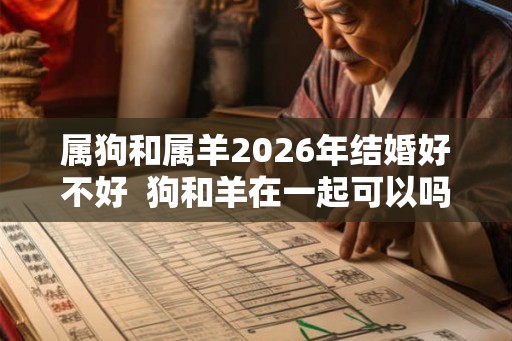 属狗和属羊2026年结婚好不好  狗和羊在一起可以吗