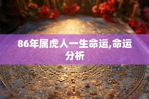 86年属虎人一生命运,命运分析