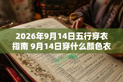 2026年9月14日五行穿衣指南 9月14日穿什么颜色衣服最旺运 2026年9月14日五行穿衣指南 9月14日穿什么颜色衣服最旺运