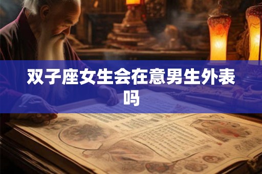 双子座女生会在意男生外表吗