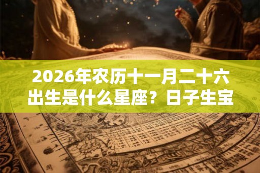 2026年农历十一月二十六出生是什么星座？日子生宝宝好吗？