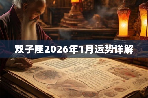 双子座2026年1月运势详解
