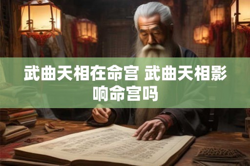 武曲天相在命宫 武曲天相影响命宫吗