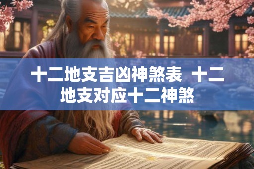 十二地支吉凶神煞表  十二地支对应十二神煞
