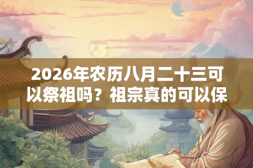2026年农历八月二十三可以祭祖吗?祖宗真的可以保佑我们吗? 2026年农历八月二十三可以祭祖吗?祖宗真的可以保佑我们吗?