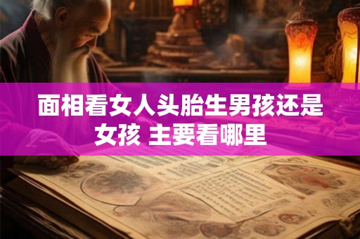 面相看女人头胎生男孩还是女孩 主要看哪里