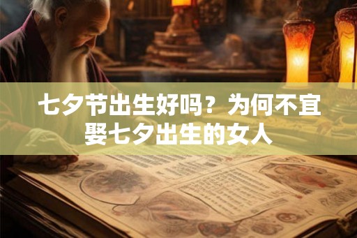 七夕节出生好吗？为何不宜娶七夕出生的女人