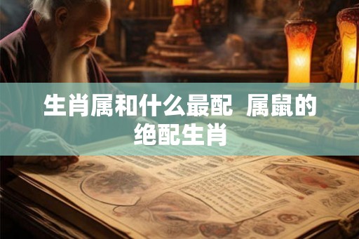 生肖属和什么最配  属鼠的绝配生肖