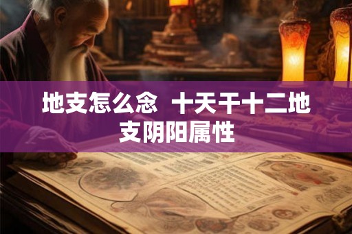 地支怎么念  十天干十二地支阴阳属性