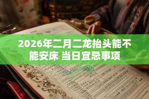 2026年二月二龙抬头能不能安床 当日宜忌事项