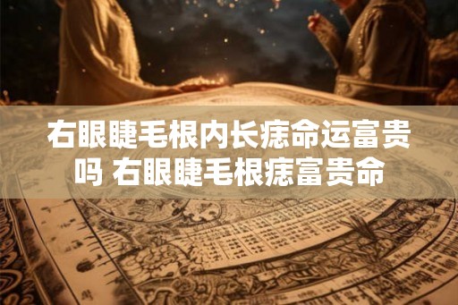 右眼睫毛根内长痣命运富贵吗 右眼睫毛根痣富贵命