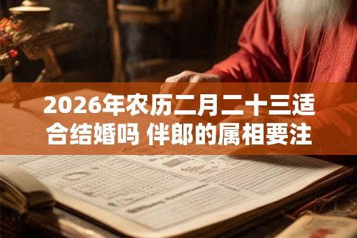 2026年农历二月二十三适合结婚吗 伴郎的属相要注意什么