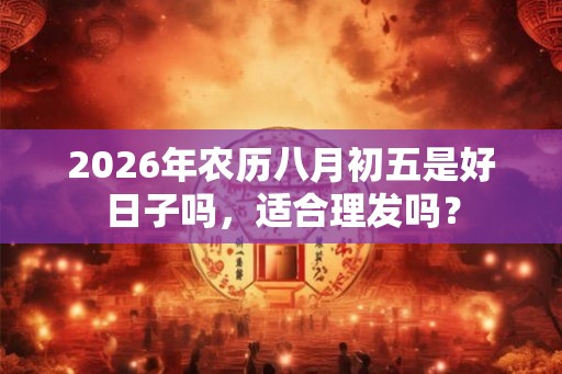 2026年农历八月初五是好日子吗，适合理发吗？