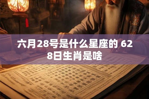 六月28号是什么星座的 628日生肖是啥