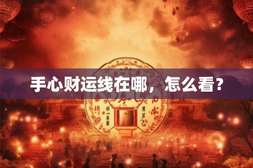 手心财运线在哪，怎么看？