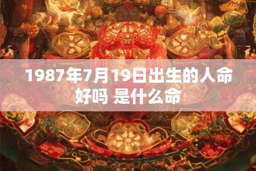 1987年7月19日出生的人命好吗 是什么命
