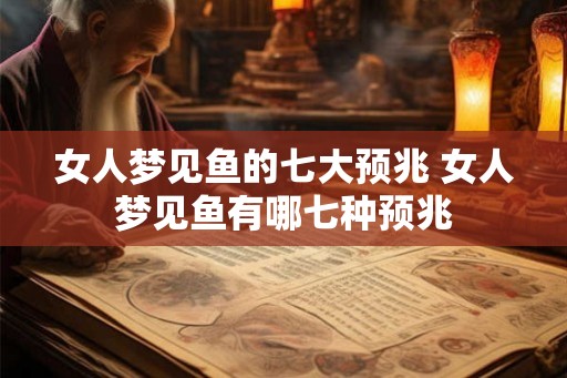 女人梦见鱼的七大预兆 女人梦见鱼有哪七种预兆